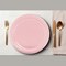 24 Count Light Pink Color Round Paper Plates for Birthday Parties 7"